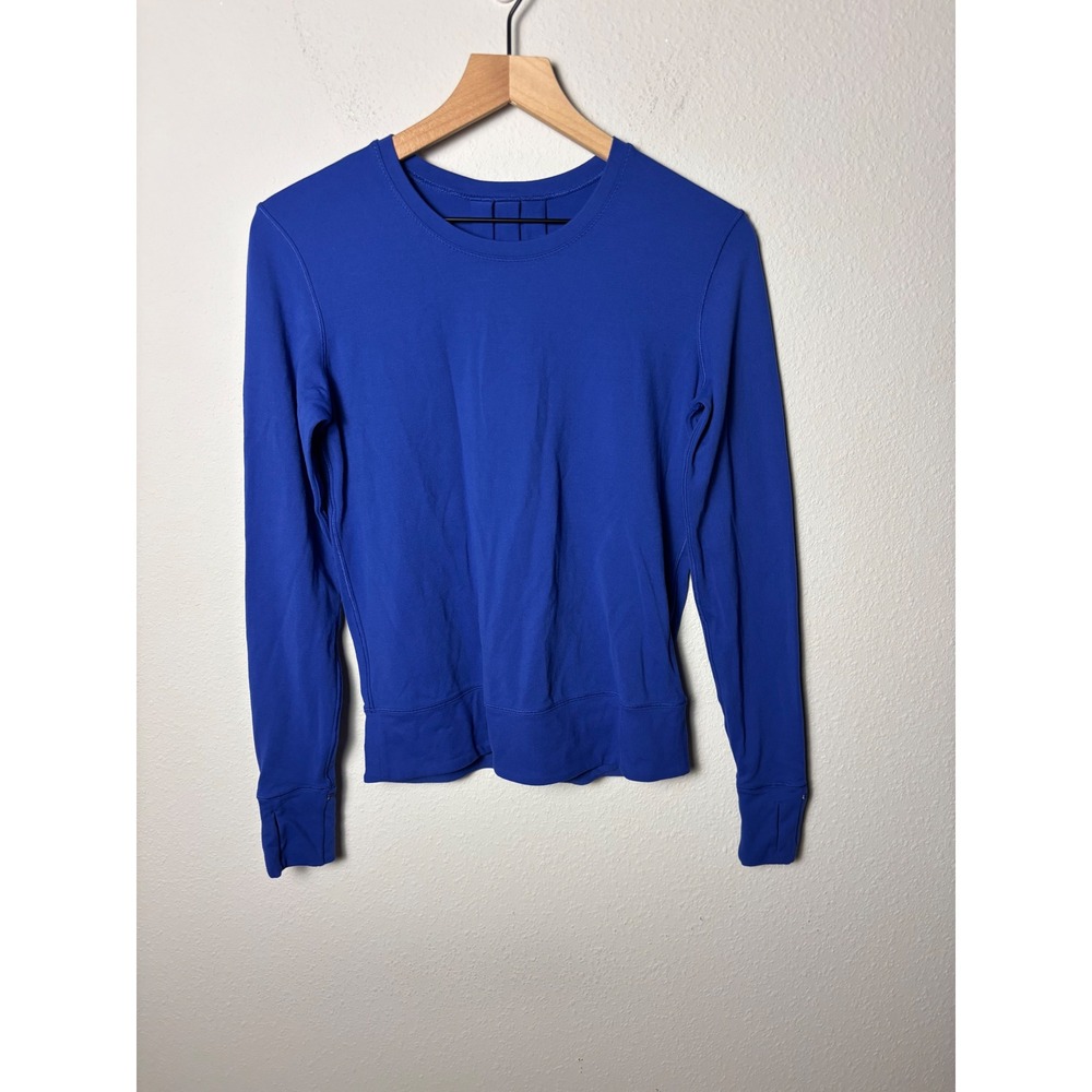 Lululemon Rush Hour Long Sleeve Sapphire Blue Athletic Top Size 4